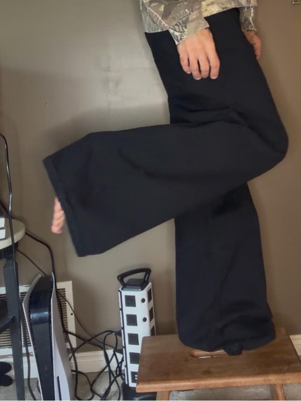 Super Baggy Black Wide Leg Jeans 32x32